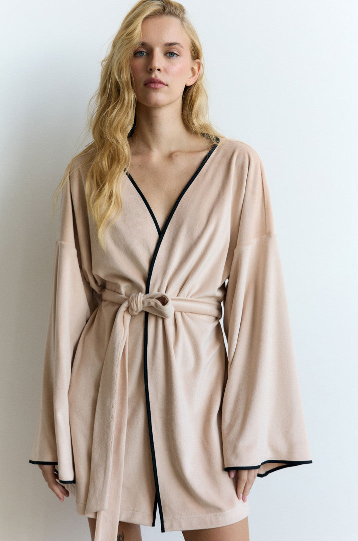 Халат утеплений короткий велюр