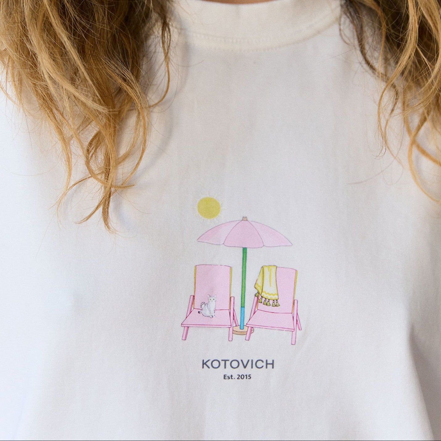 Футболка з принтом Кіт на морі