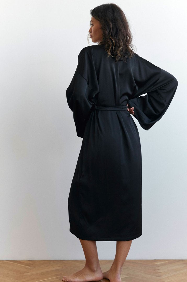 Халат довгий сатин