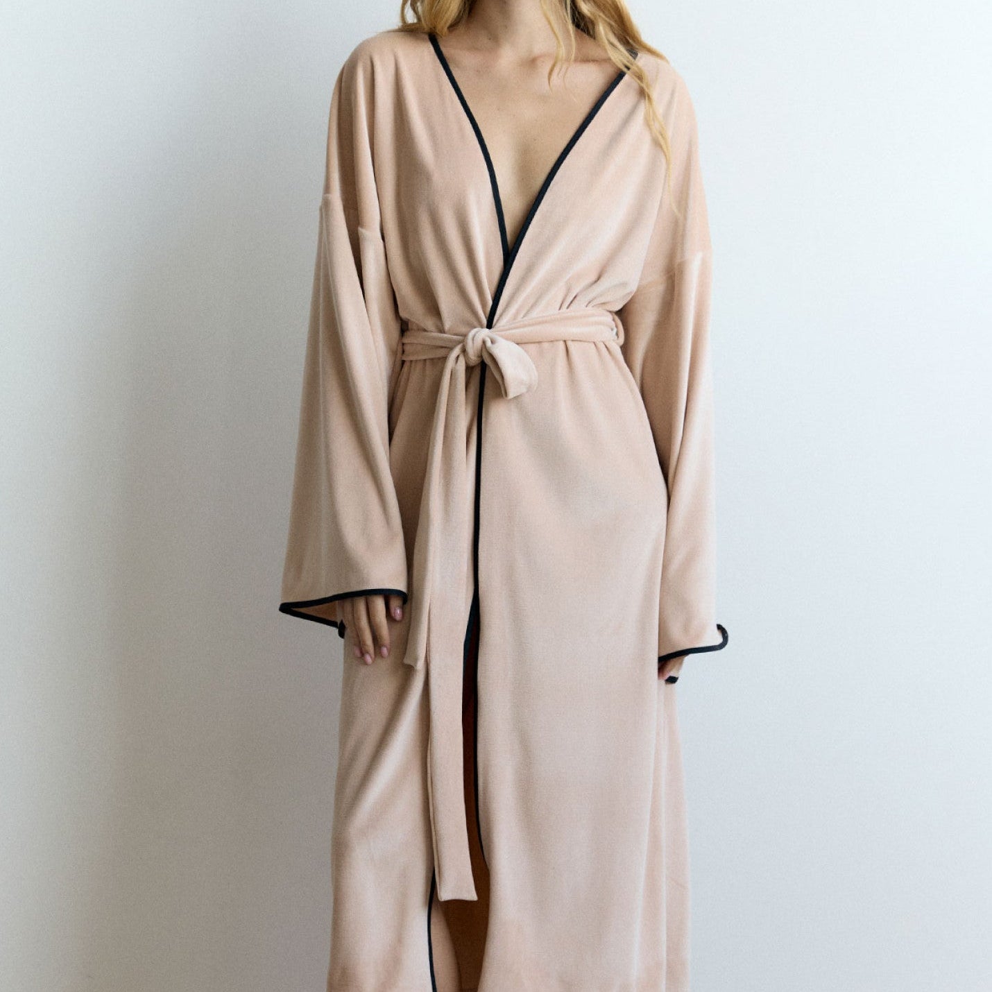 Халат довгий велюр