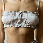 Топ з рюшем сатин