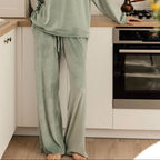 Штани зі шнурком велюр