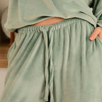 Штани зі шнурком велюр