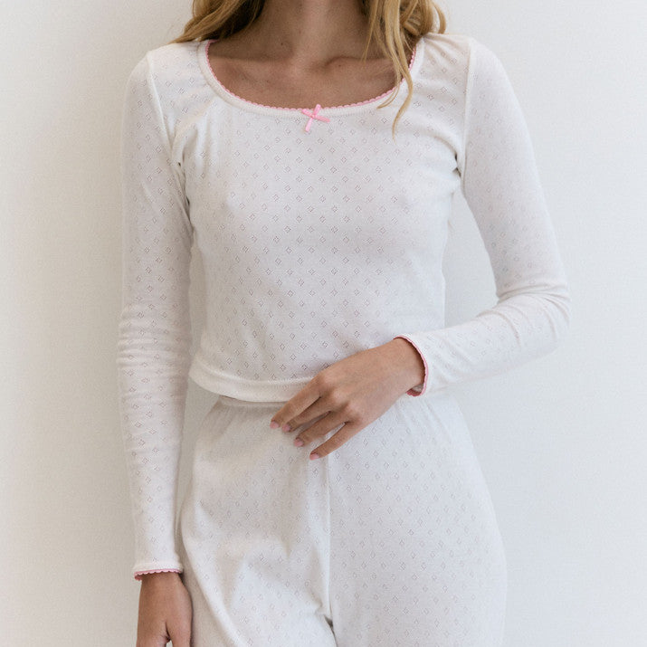 Лонгслів з бантиком