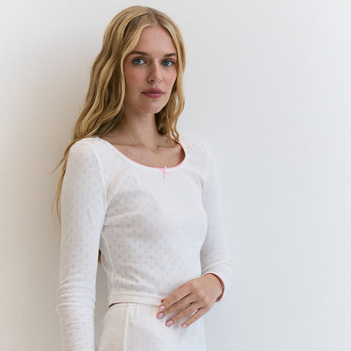 Лонгслів з бантиком