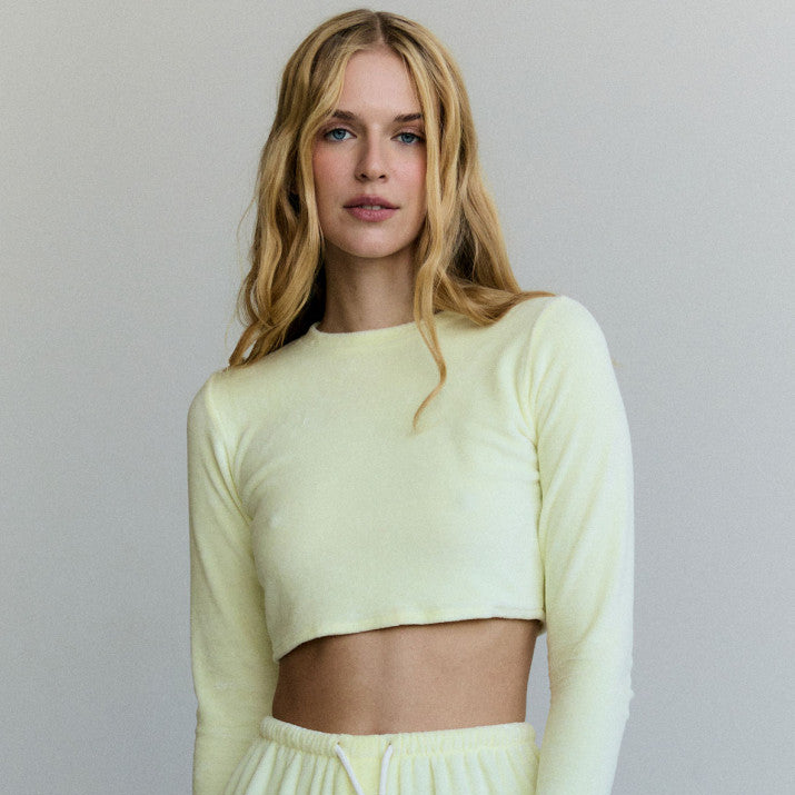 Кроп-топ велюр