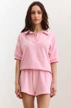 Футболка-поло велюр