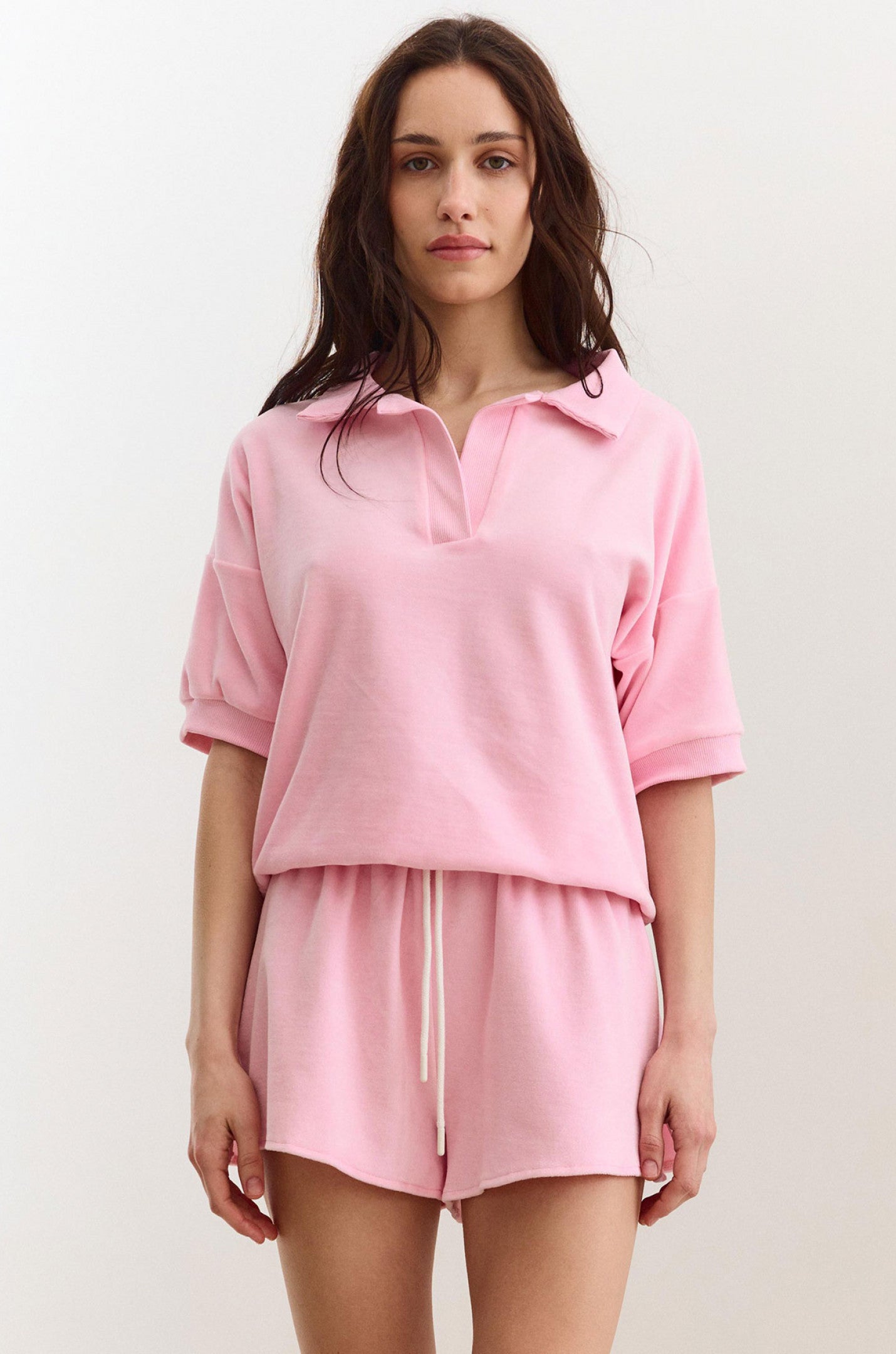 Футболка-поло велюр