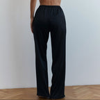 Штани з рюшем сатин