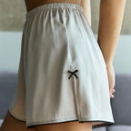 Шорти з розрізами сатин